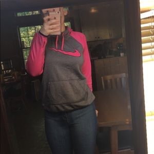 Pink and grey Nike sweater